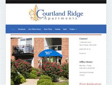 Tablet Screenshot of courtlandridgeapartments.com
